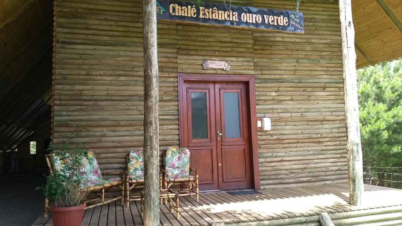 Chale Estancia Ouro Verde Lages Exterior foto
